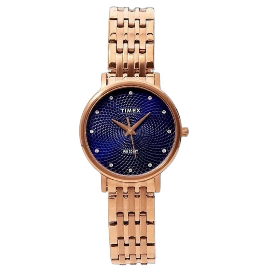 Timex Stainless steel case watch in rose gold