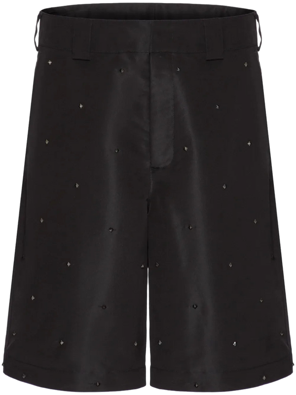 Valentino silk blend shorts in black