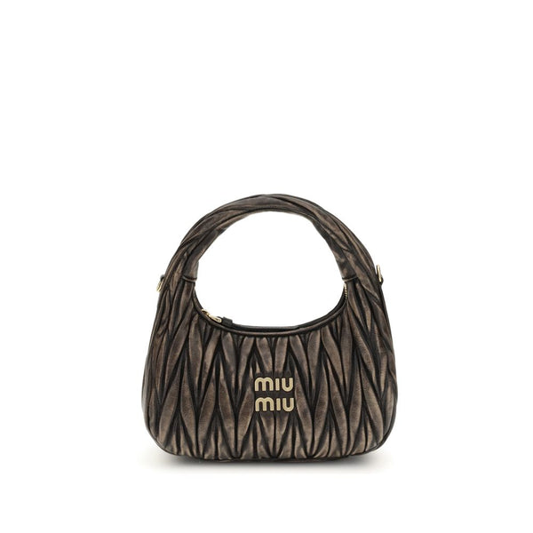 Miu Miu 100% Lamb Ovis Aries shoulder bag in brown