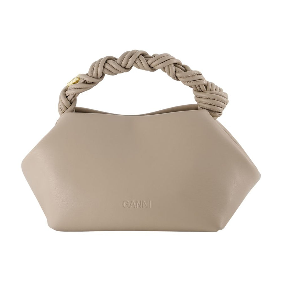 Ganni Synthetic shoulder bag in beige