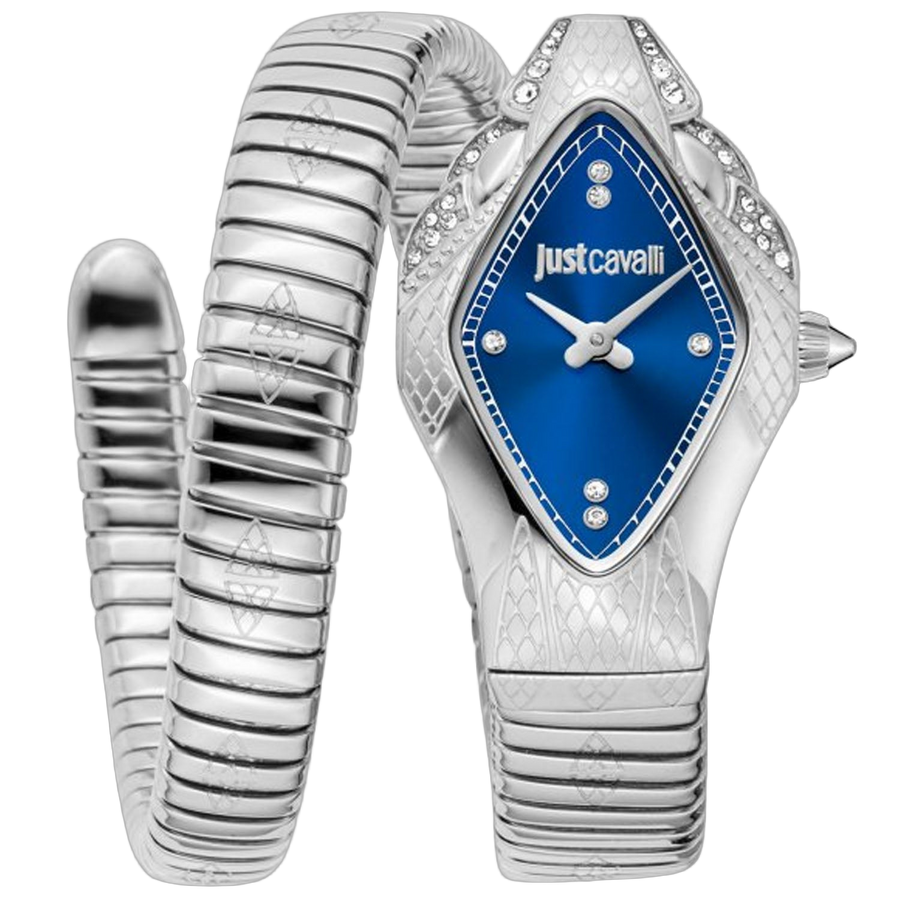 Just Cavalli Stainless steel case watch in blue