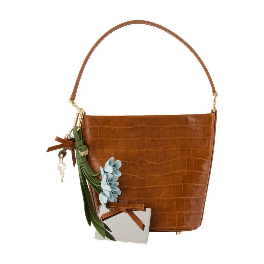 Bucket Bag - Self Portrait Leather Brown Calfskin / Handbags-purses