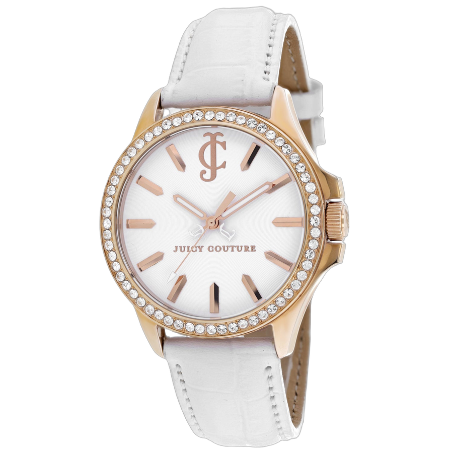 Juicy Couture Stainless steel case watch in white