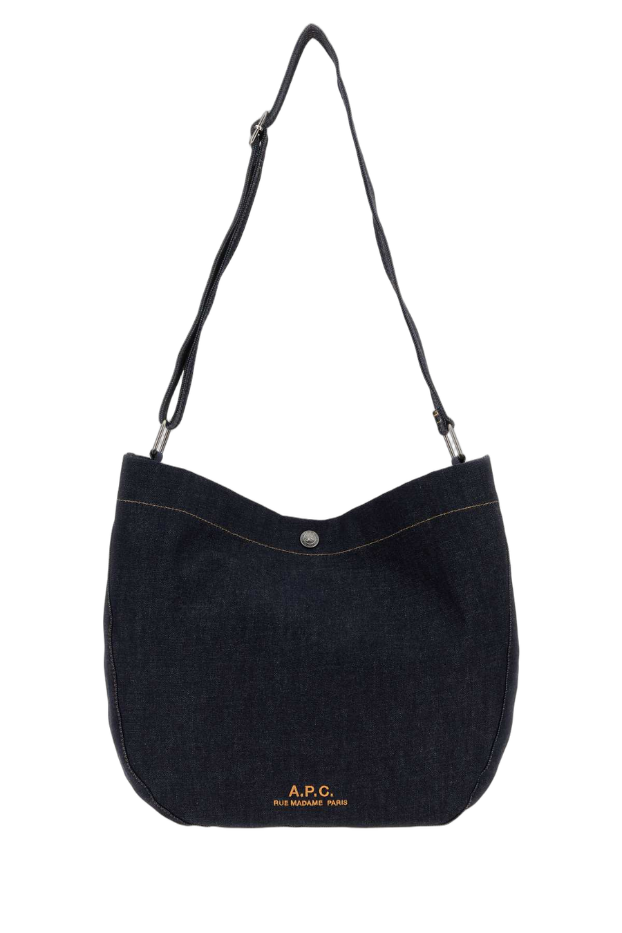 A.P.C. Journal 100% Cotton shoulder bag in navy