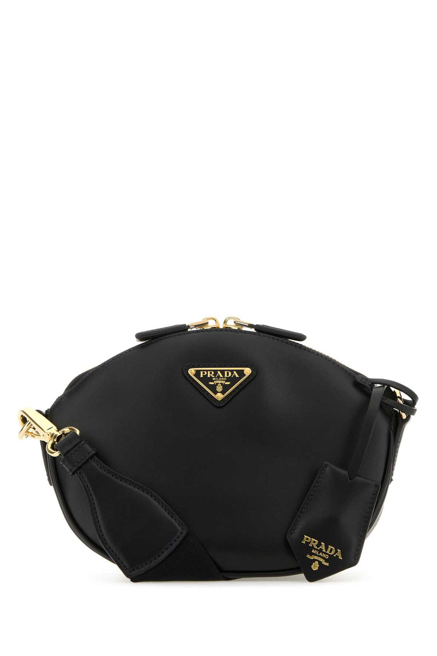 Prada 100% Vitello (calf leather) crossbody bag in black