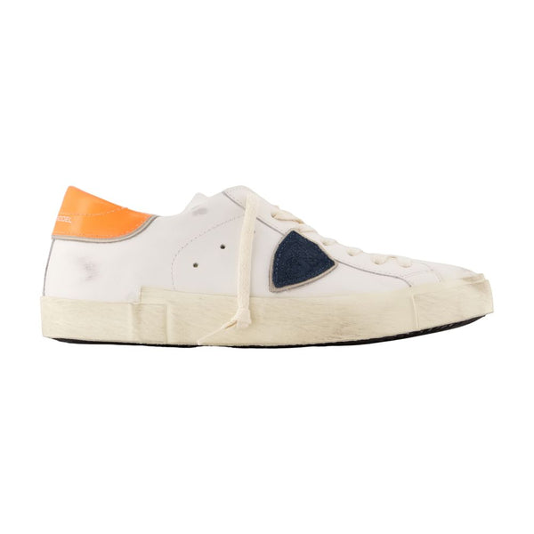 Prsx Low Man Sneakers - Philippe Model Leather White Shoes /