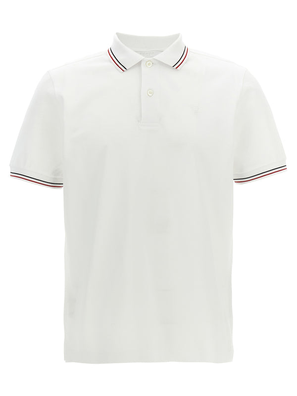 White Cotton Polo Shirt
