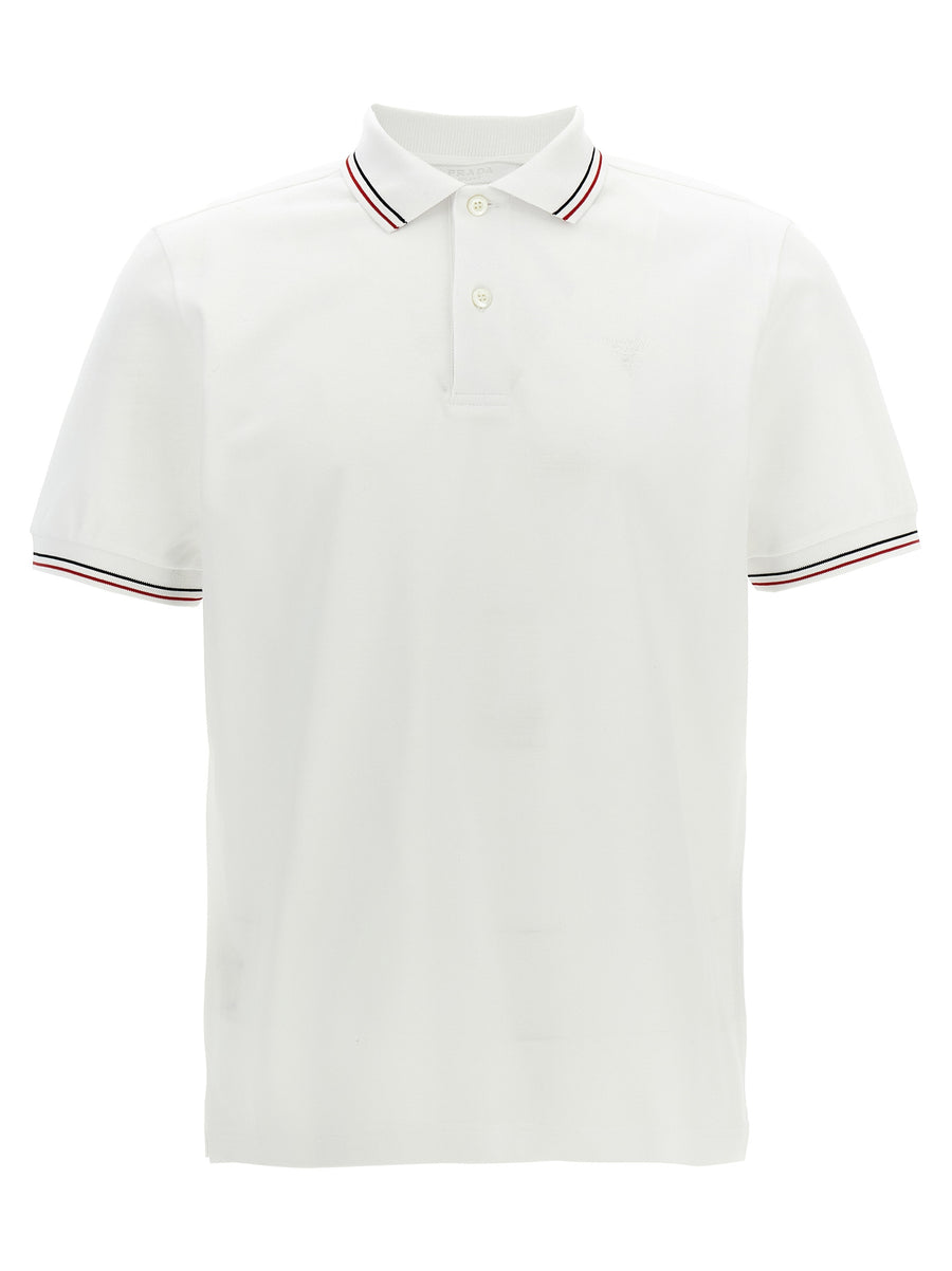 White Cotton Polo Shirt