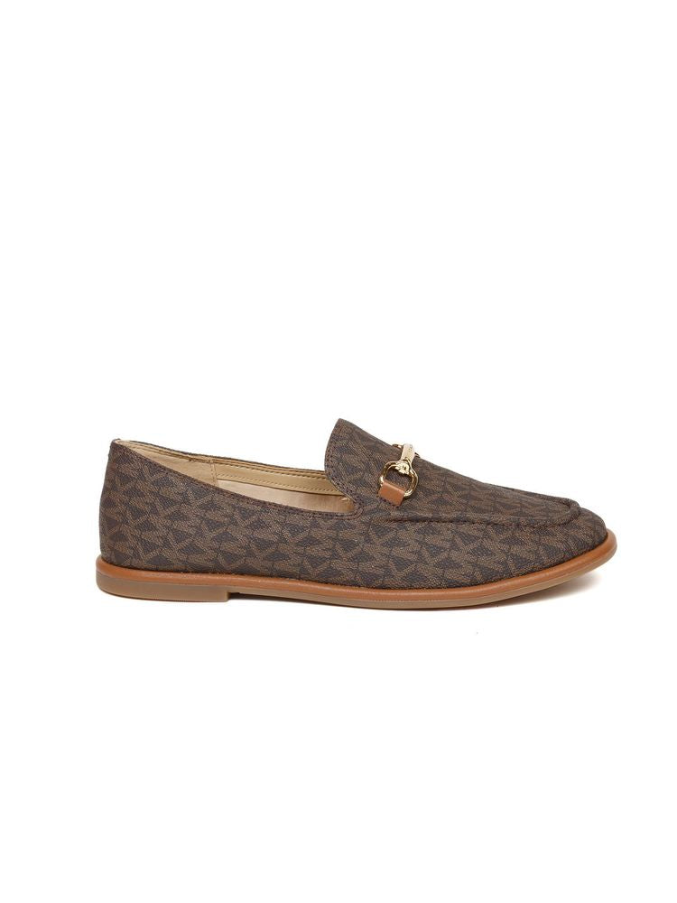 Michael Kors Leather upper loafer in brown