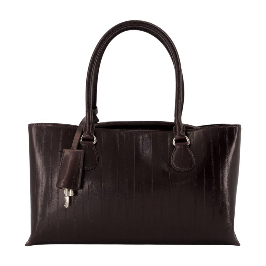 Osoi Cowhide tote bag in brown