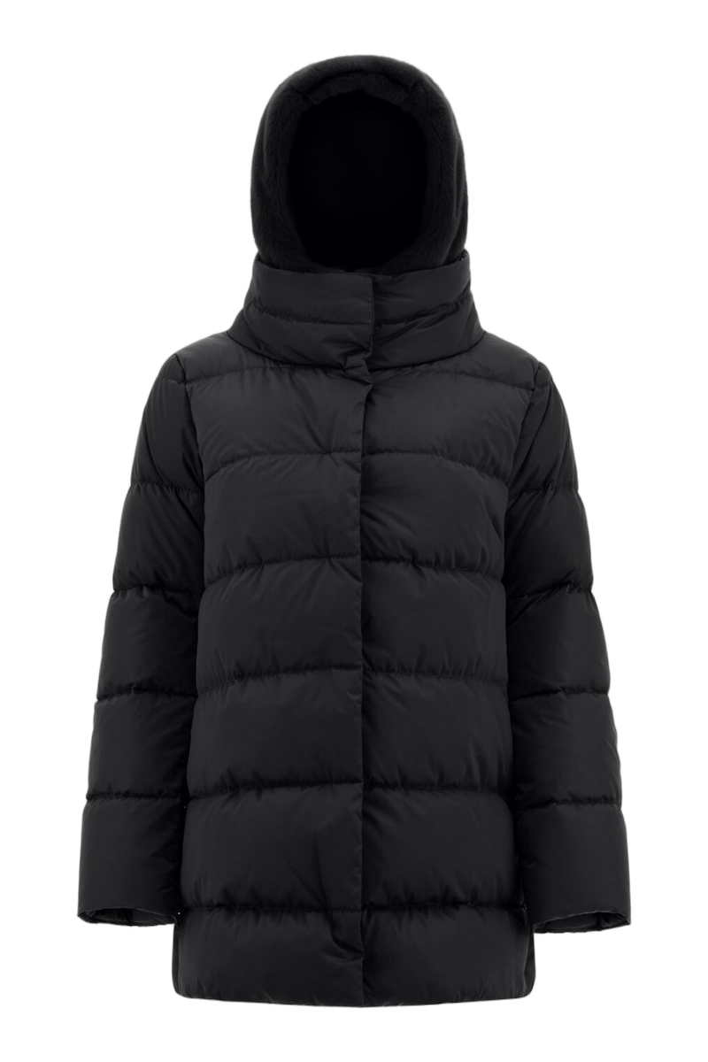 Herno Main Fabric: 100% Polyester down jacket in black