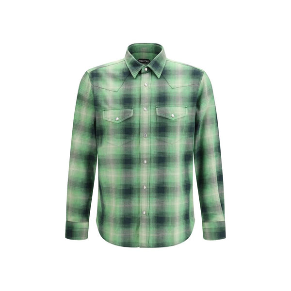 Tom Ford 100% Cotton shirt in green