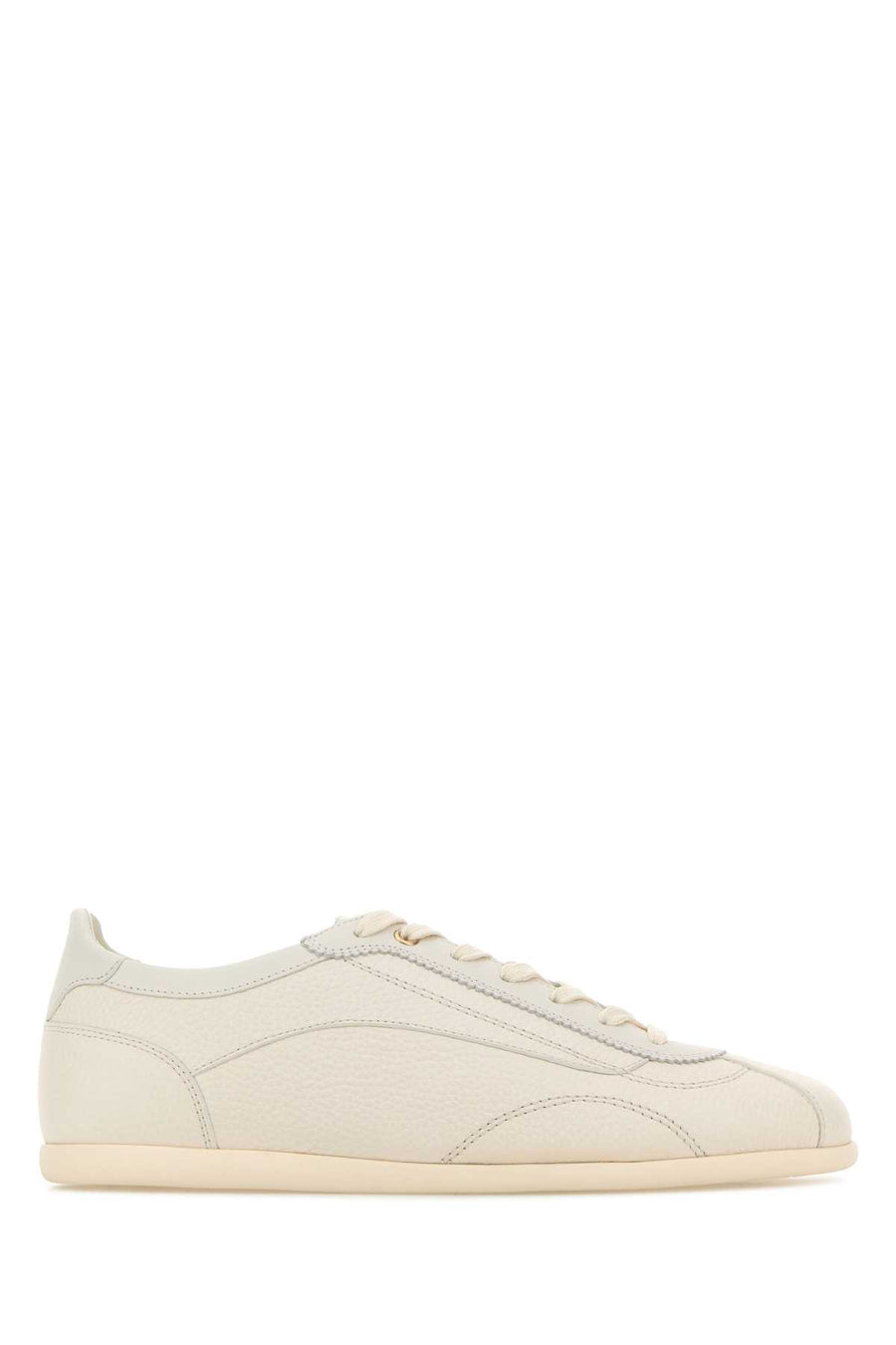 Ivory Leather Sneakers Cjj34