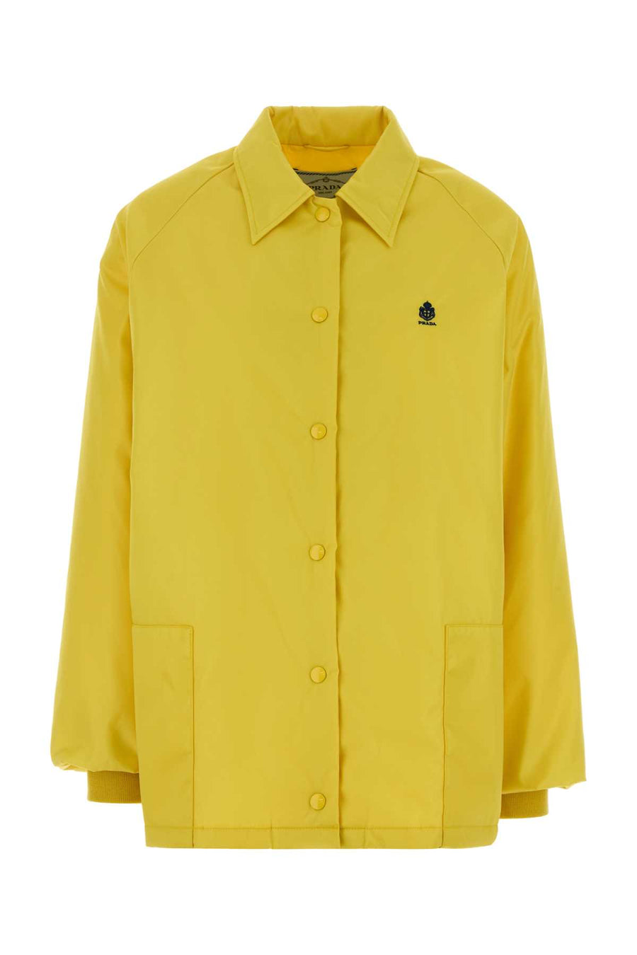 Prada Exterior: 100% Re-Nylon jacket in yellow