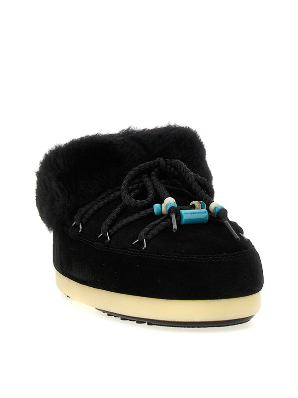 Moon Boot Suede upper ankle boot in black