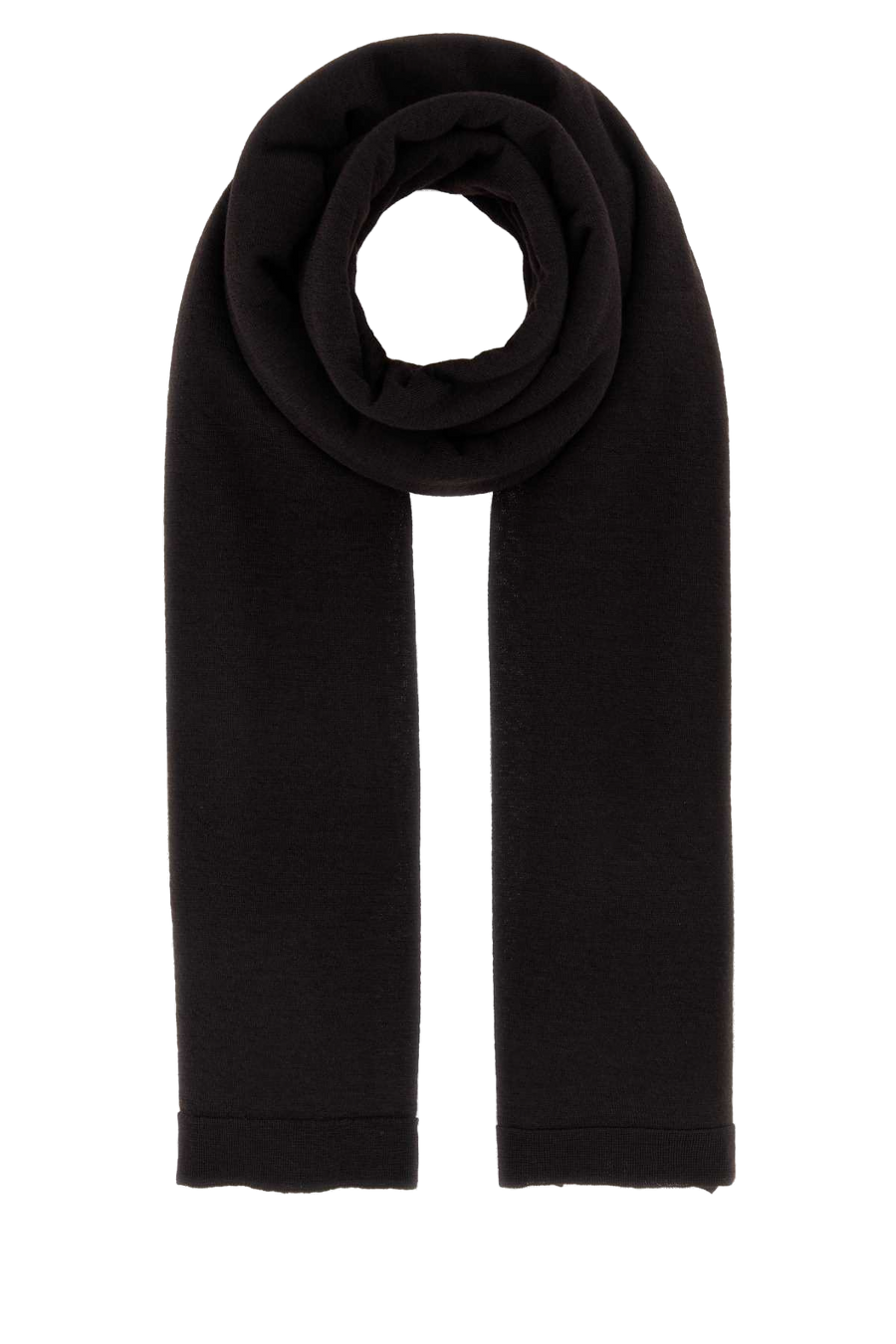 Brown Stretch Cashmere Arif Scarf Darkbrown Exterior: Silk Sciarpe E Foulard