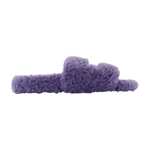 Balenciaga Faux fur sandal in purple