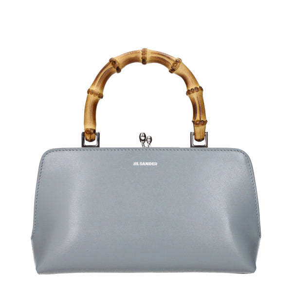 Jil Sander Leather top handle bag in gray