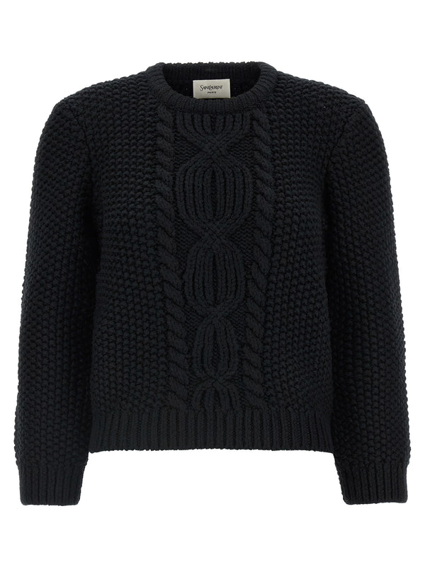 Black Wool Cardigan Clothing