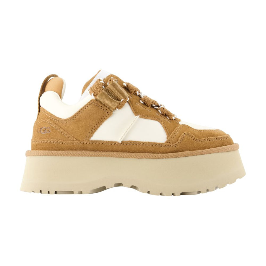 UGG Lambskin sneaker in brown