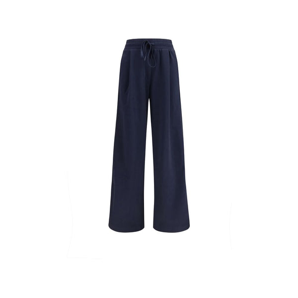 Max Mara 72% Cotton 28% Polyester pants in navy