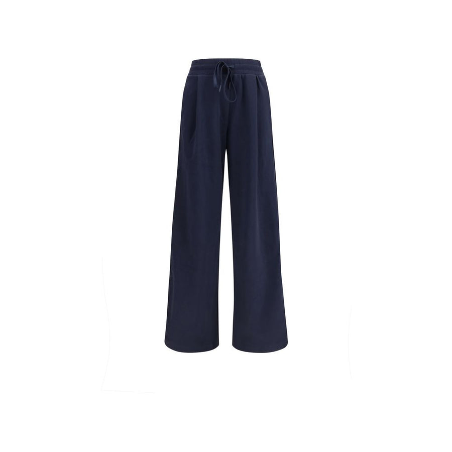 Max Mara 72% Cotton 28% Polyester pants in navy