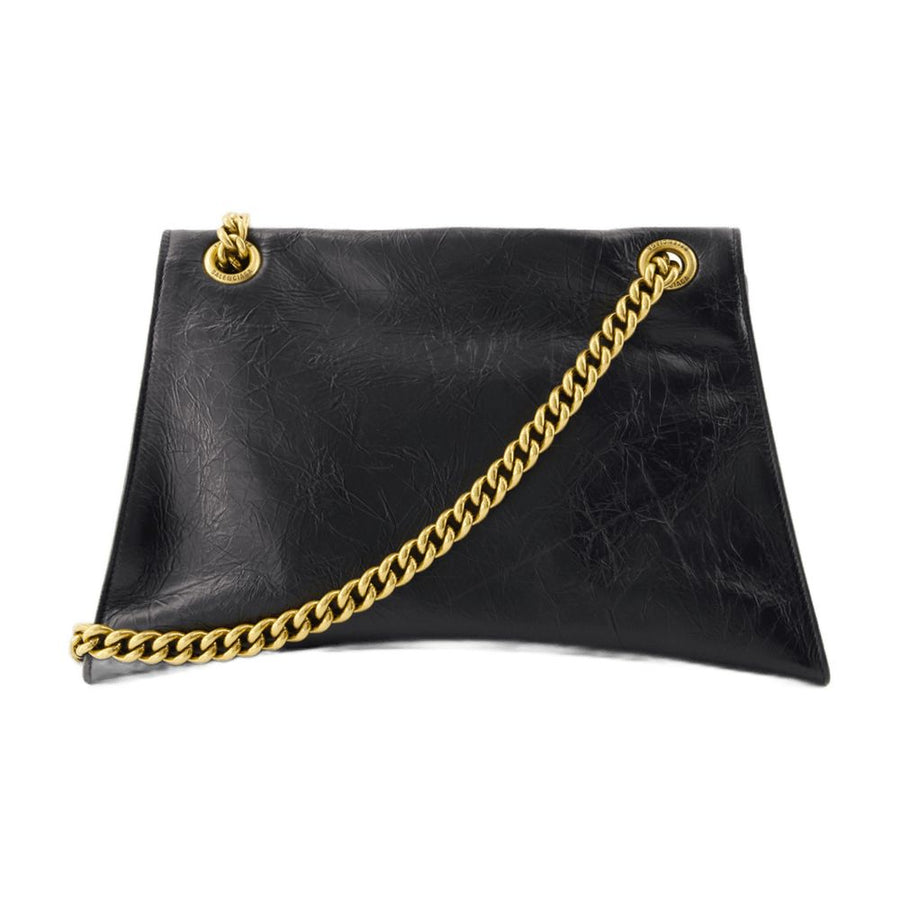 Balenciaga calfskin shoulder bag in black