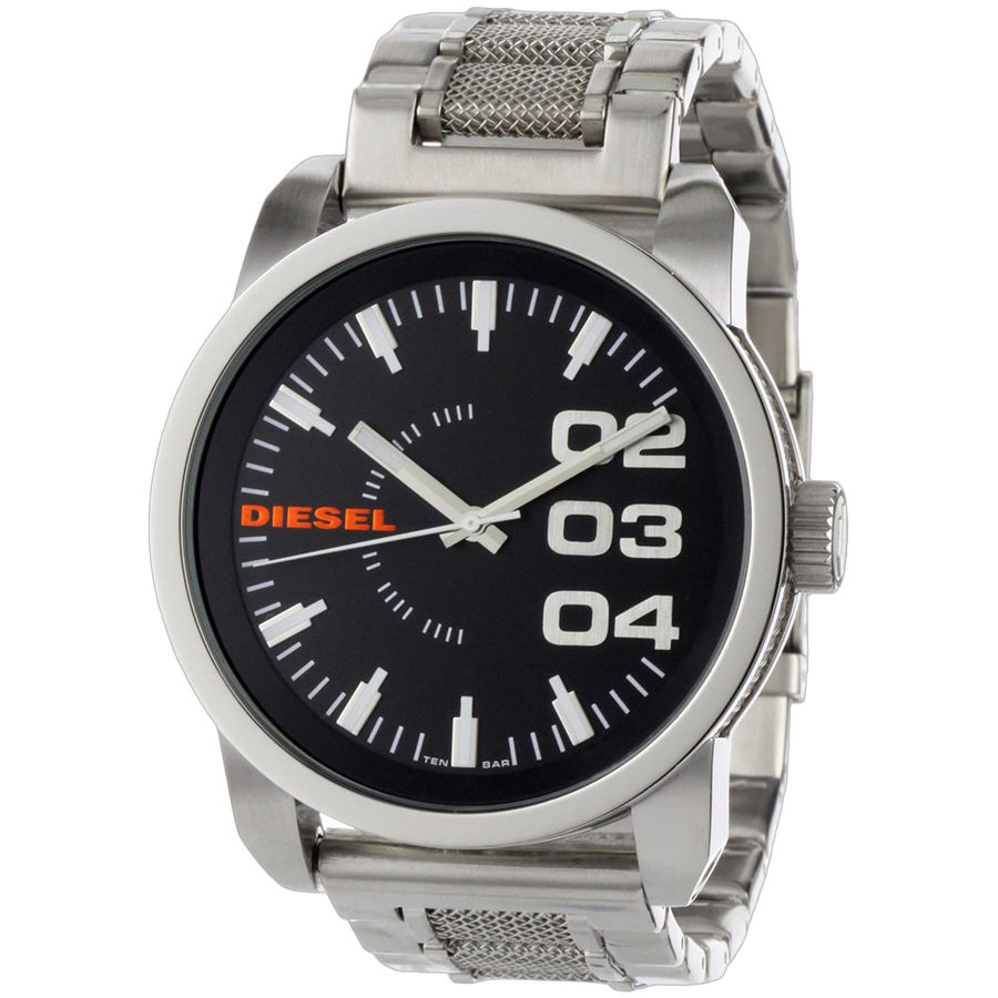 Diesel Stainless steel case watch in silver