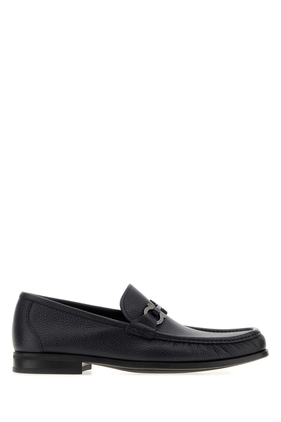 Black Leather Grandioso Loafers Navynero Mocassini