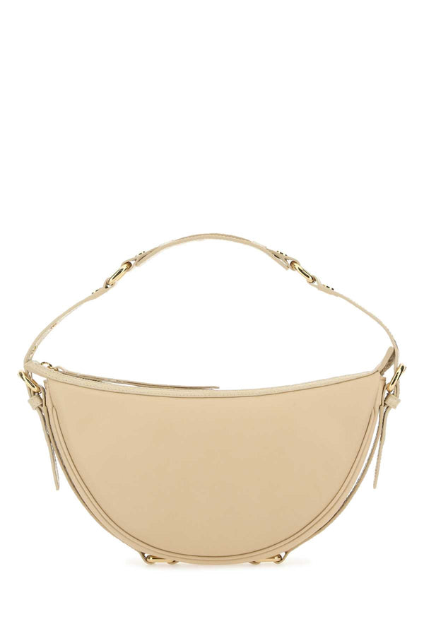 By Far Exterior: 100% Bovine leather; Lining: 100% Fabric; Finishing: Silver metal shoulder bag in beige