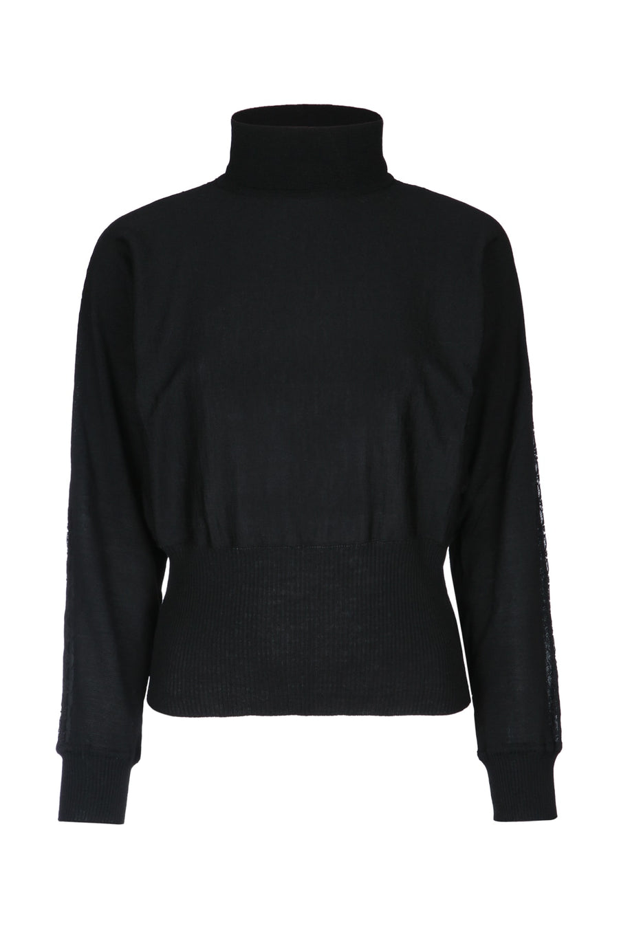Mm Studio 100% Virgin wool sweater in black
