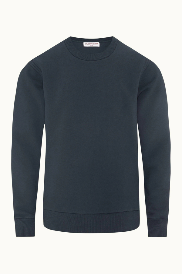 Orlebar Brown 89% Cotton sweatshirt in navy