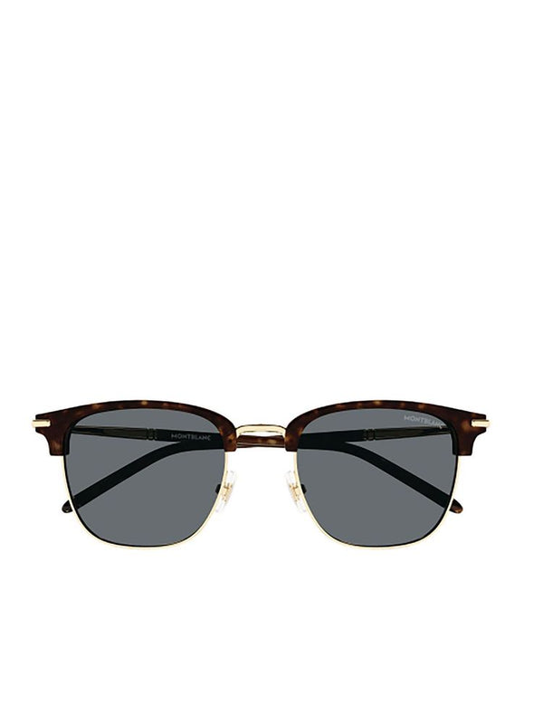 Montblanc MB0242S Recycled acetate frame sunglasses in brown
