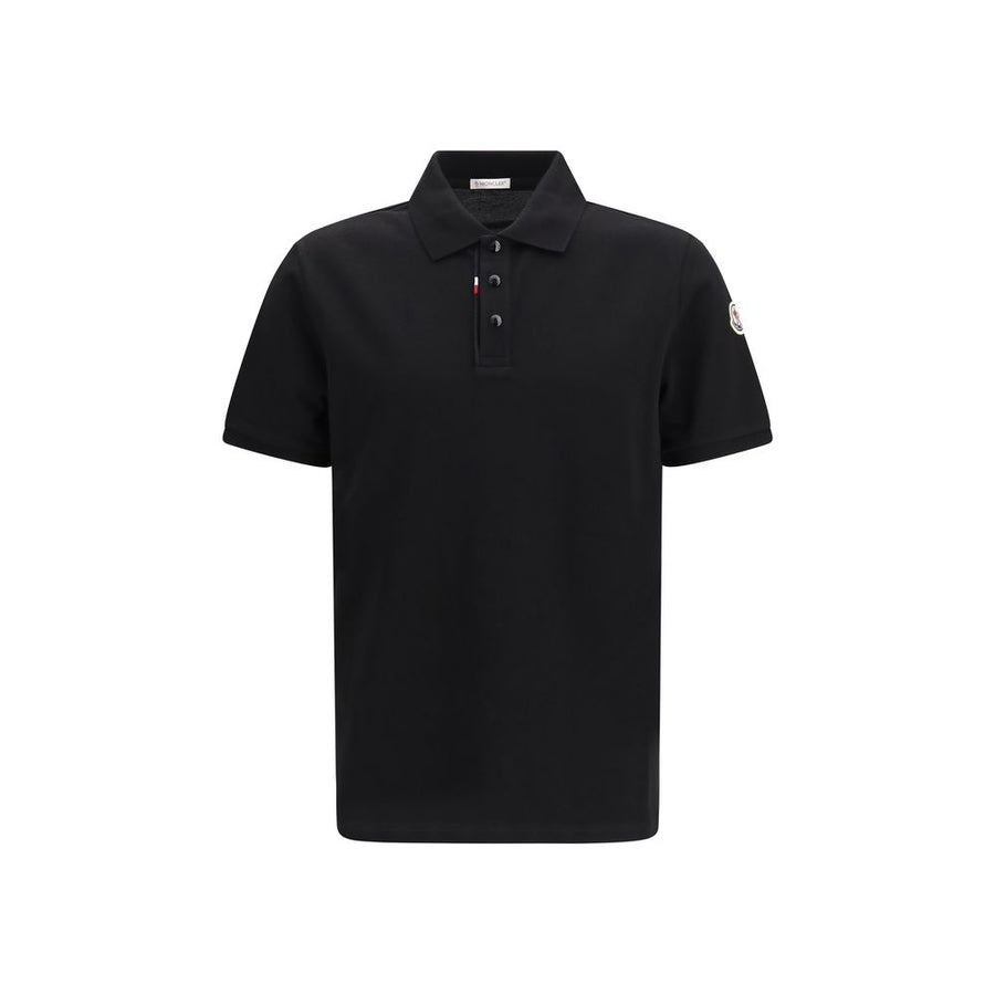Black Cotton Polo Shirt