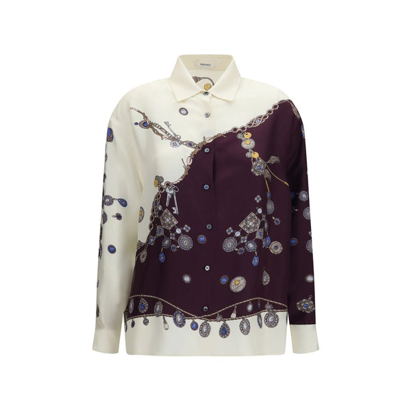 Versace 100% Silk shirt in multicolor