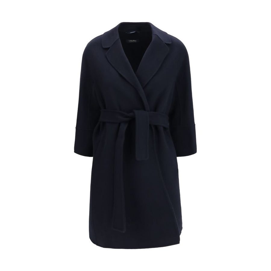 Blue Wool Oves Aries Coat Clothing