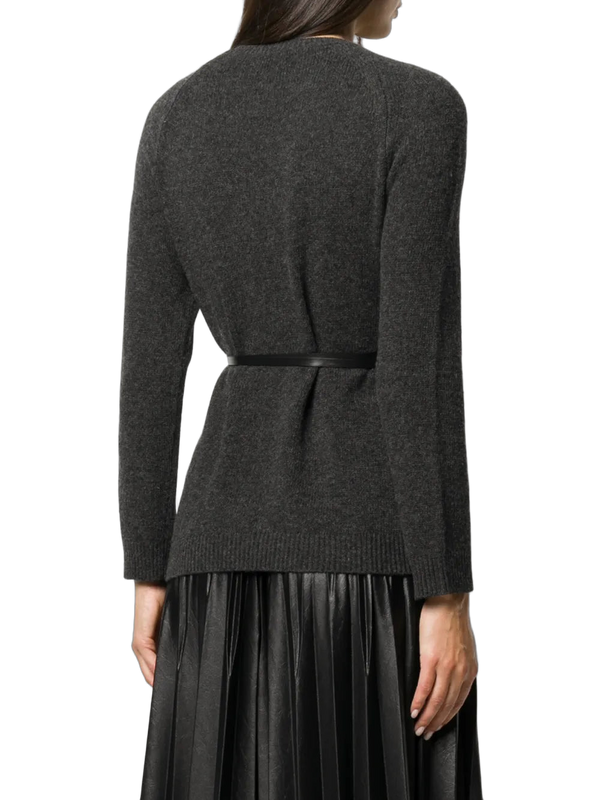 Valentino Virgin wool-cashmere blend sweater in gray
