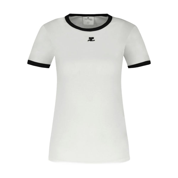 Courreges Cotton t-shirt in white