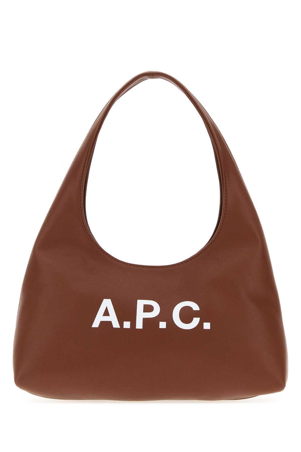 A.P.C. Ninon 55% Polyurethane shoulder bag in brown