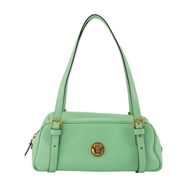 Versace Lambskin shoulder bag in green