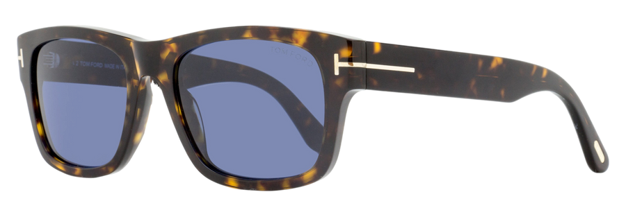 Tom Ford Smith-02 Sunglasses Tf1303 52v Dark Havana 55mm Plastic (acetate)