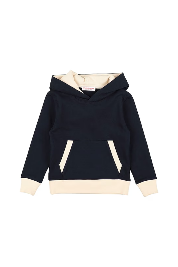 Orlebar Brown 100% Cotton hoodie in navy