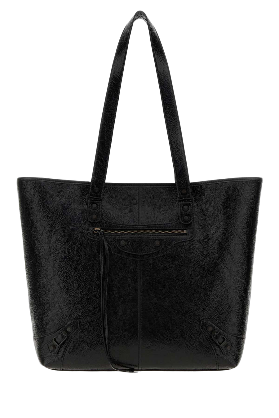 Balenciaga Exterior: 100% Lamb tote bag in black