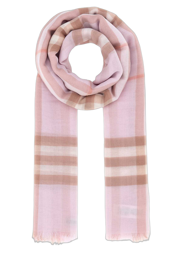 Burberry 100% Wool scarf in pink