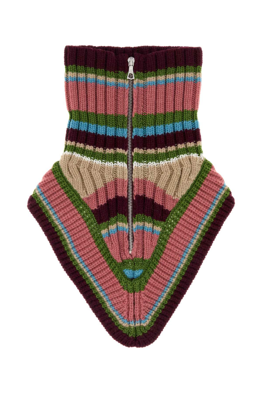 Embroidered Wool Morriso Neckwarmer Oldrose Exterior: Extra-accessori