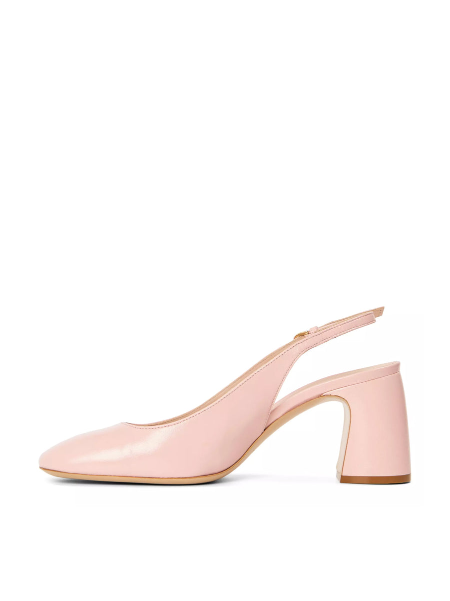 Emporio Armani Patent leather slingback pump in pink