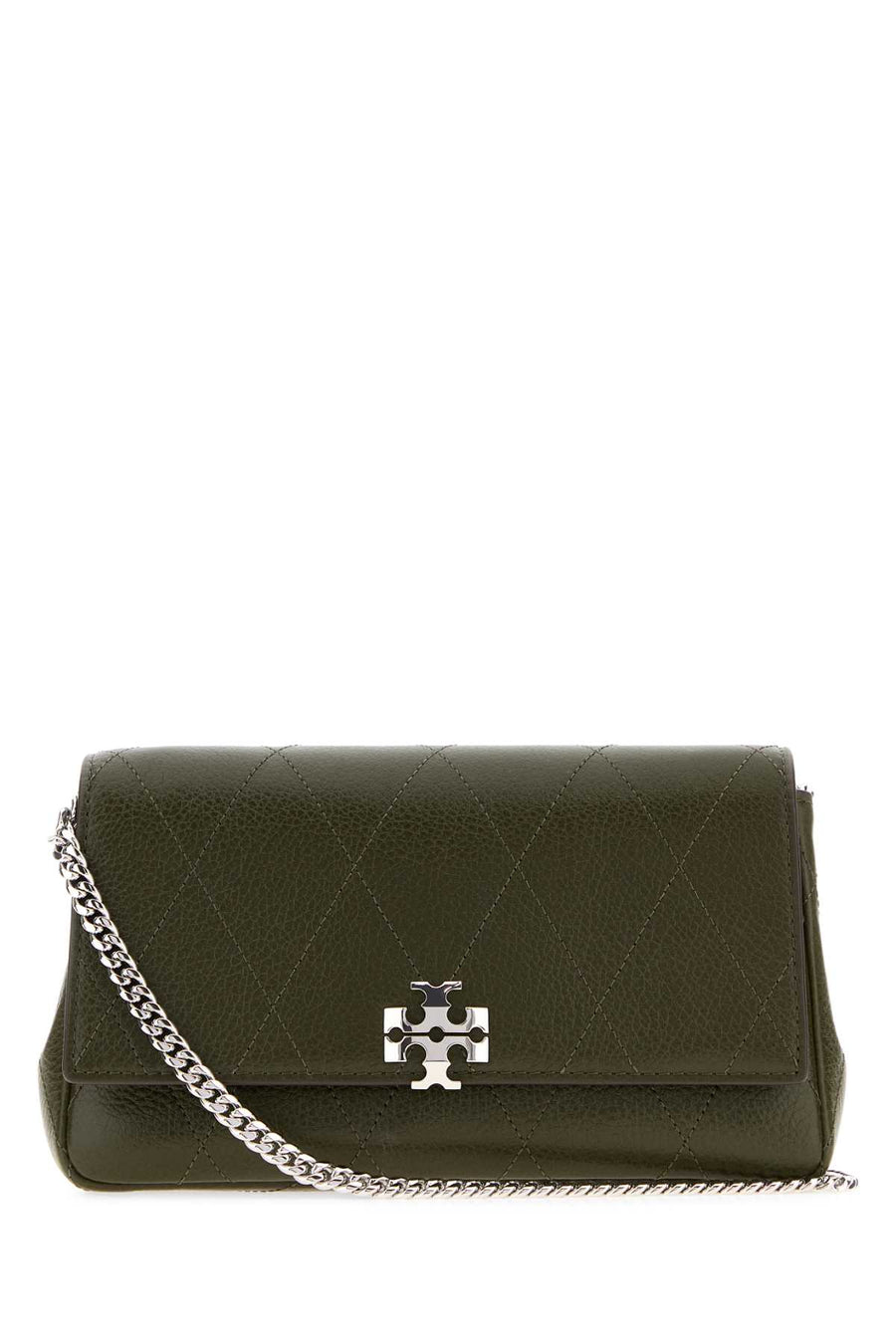 Khaki Leather Charlie Crossbody Bag Leccio Portafogli