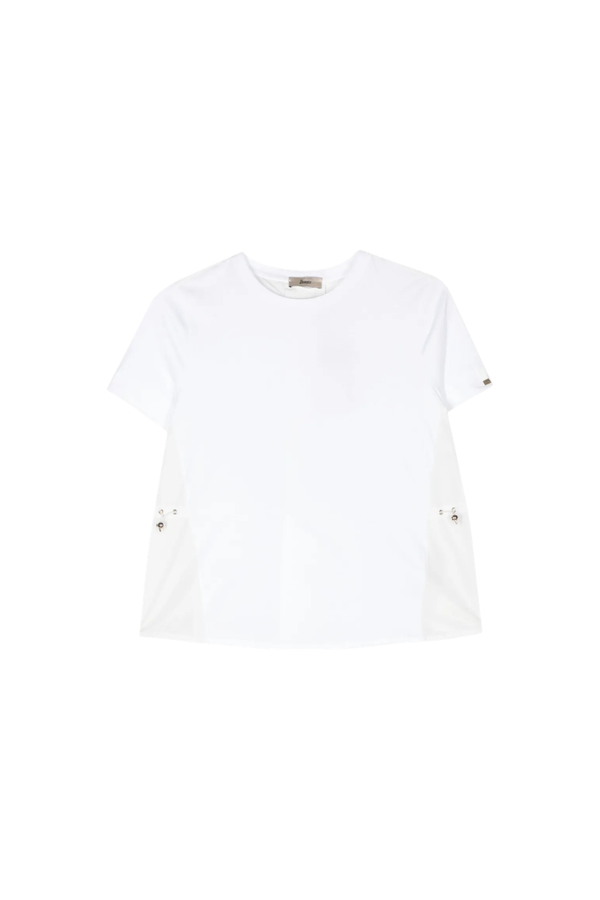 Herno 100% cotton t-shirt in white