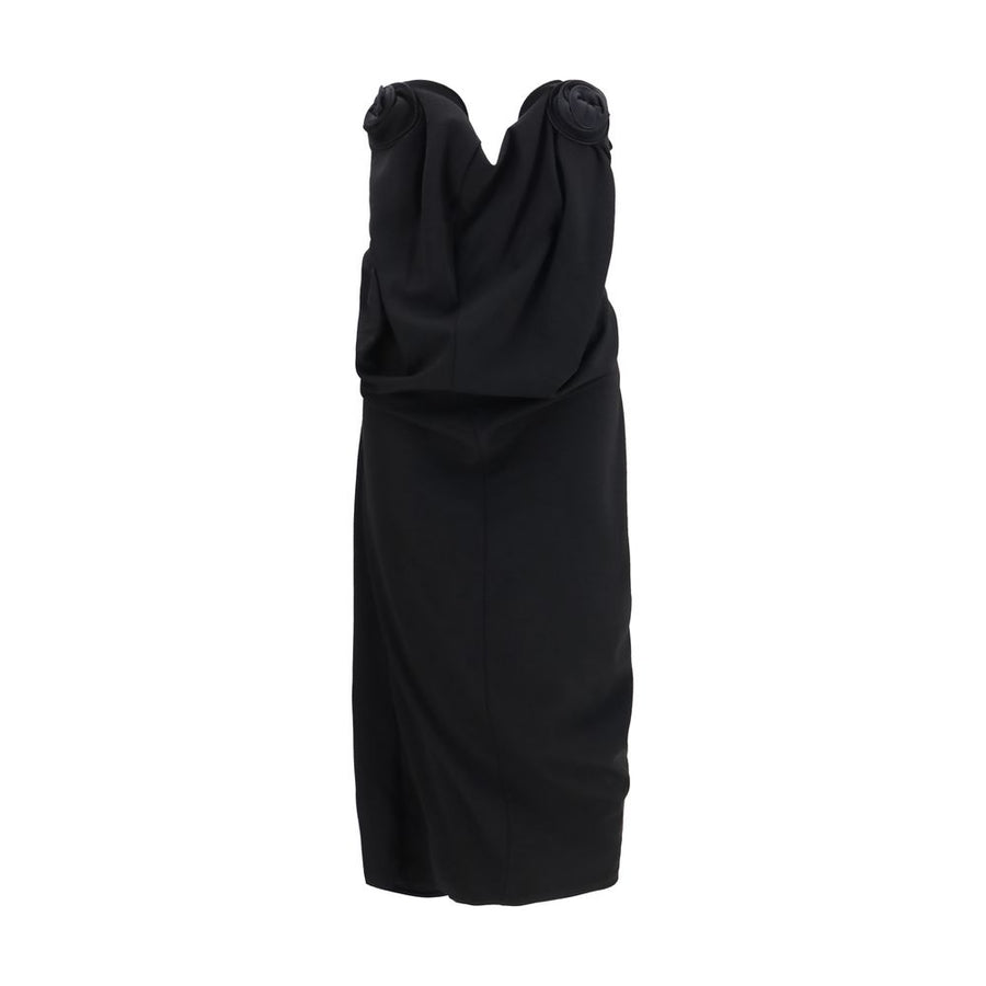 Black Wool Oves Aries Cocktail Dress