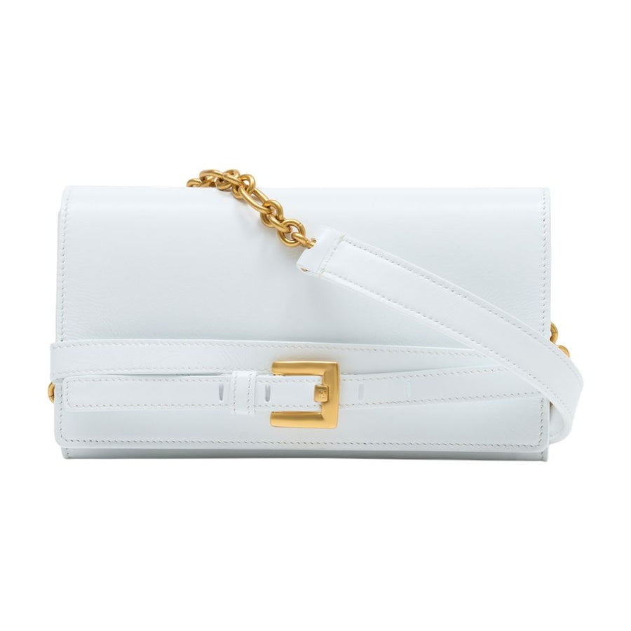 Balmain Calfskin wallet in white